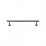 M Marcus Heritage Brass Knurled Design Cabinet Pull with Rose 128mm Centre to Centre